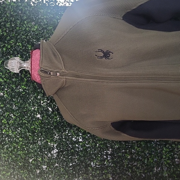 Olive and Black Full-Zip Jacket - Picture 4 of 8